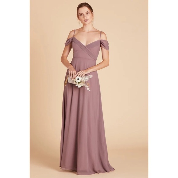 NWT Birdy Grey Spence Chiffon Bridesmaids Dress in Dark Mauve Sz XS - Picture 1 of 10